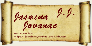 Jasmina Jovanac vizit kartica